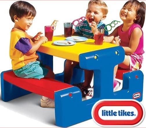 Little Tikes Junior Picknicktisch – Blau