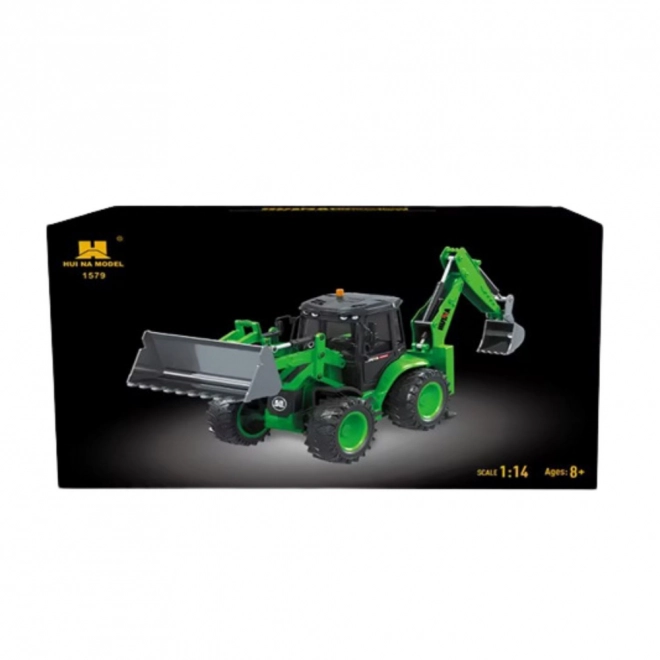 Grüner RC Baggerlader Huina 1:14