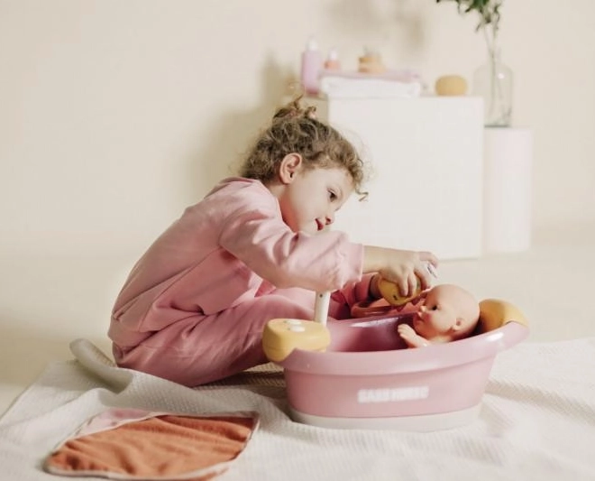 Badewanne für Puppen Smoby Baby Nurse mit elektronischer Dusche