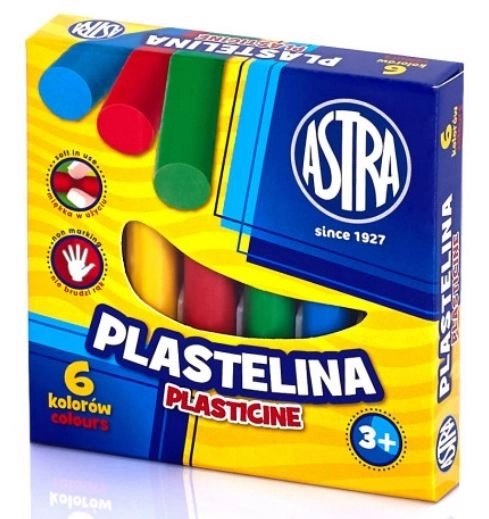 Astra Plastilin 6 Farben