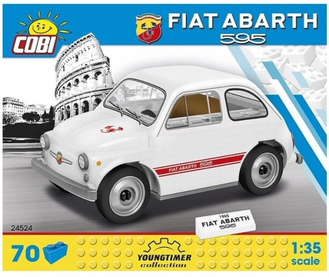 Fiat Abarth 595 Modellauto aus COBI Bausteinen