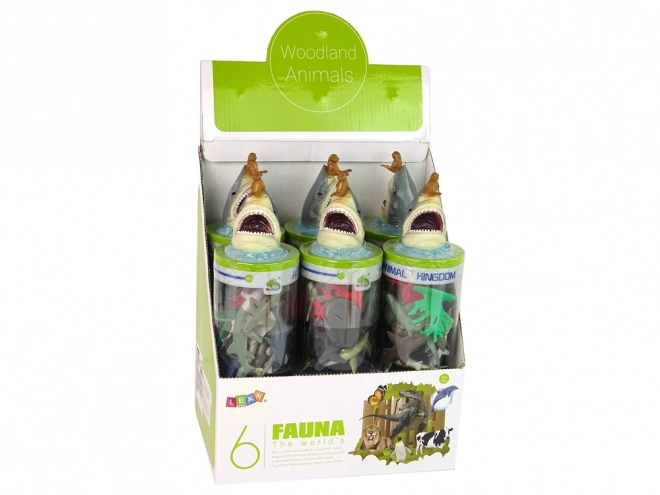 Meereslebewesen Figuren Set im Rohr