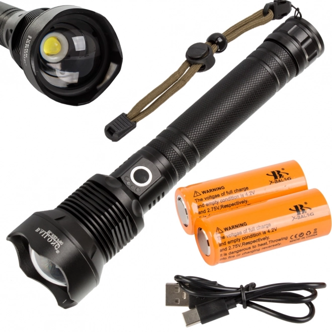 Taktische Taschenlampe Cree LED XHP90 Zoom von Bailong