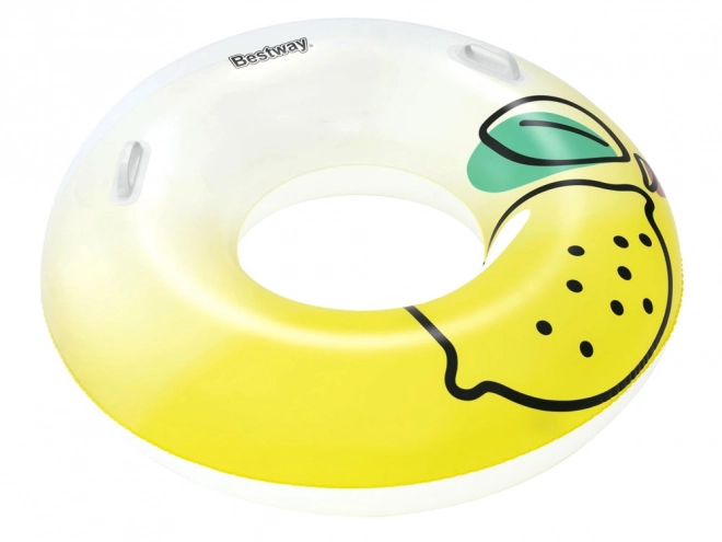 Bestway Schwimmring mit Griffen Zitrone 114 cm