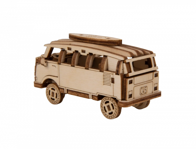 3D-Holzpuzzle Superfast Minibus Retro