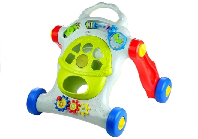 Bunter Lernlaufwagen für Kinder mit Musik und Licht