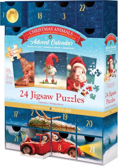 Eurographics Puzzle Adventskalender: Weihnachtstiere