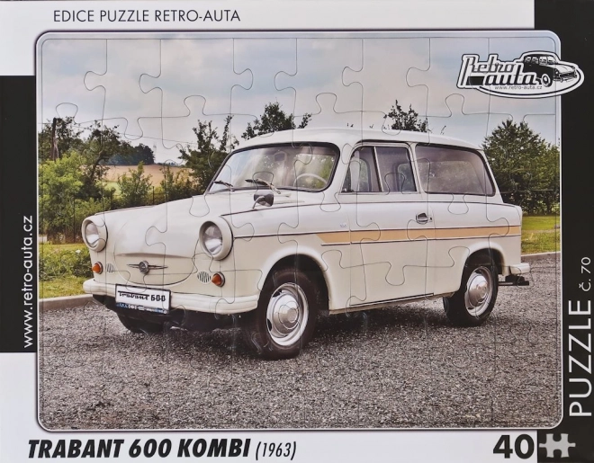 Retro-Auta Puzzle Trabant 600 Kombi