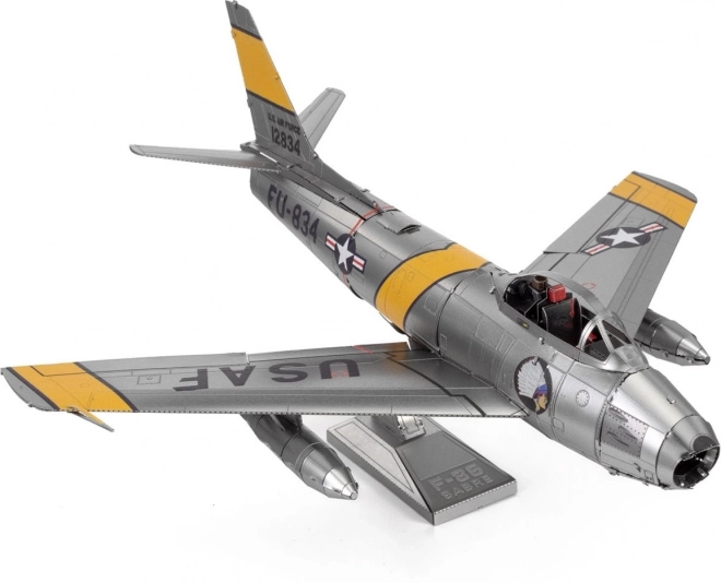 3D-Puzzle Metall Erde - F-86 Sabre