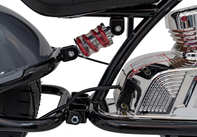 Motorrad Chopper Warrior Grau