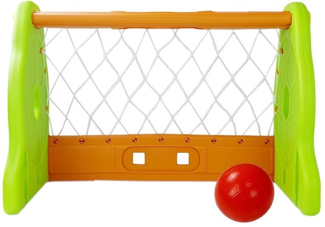 Fußballtor für Kinder - Grün-Orange