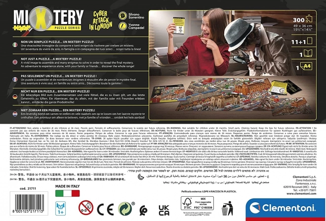 CLEMENTONI Mixtery Puzzle Hackerangriff in London 300 Teile