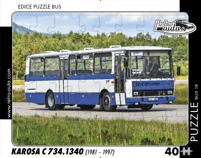 Retro-Autos Puzzle Bus Karosa C 734