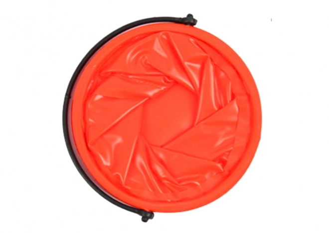 Faltbarer Multifunktionaler PVC Eimer Orange