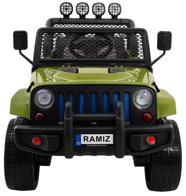 Geländewagen Raptor Drifter Grün + Fernsteuerung + Allradantrieb 4x4 + Stauraum + Langsamer Start + MP3 LED-Leuchte