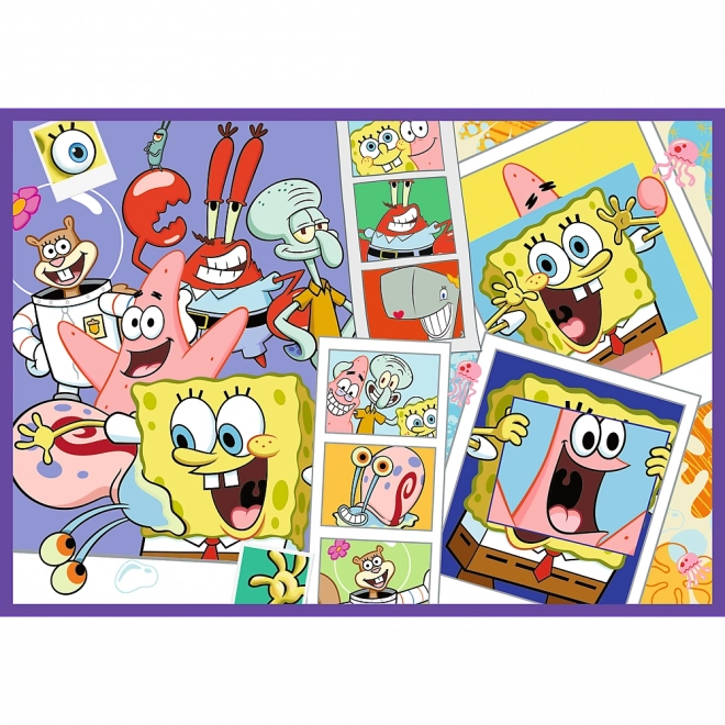 Puzzle 4x250 Verrückte Welt von Sponge Bob