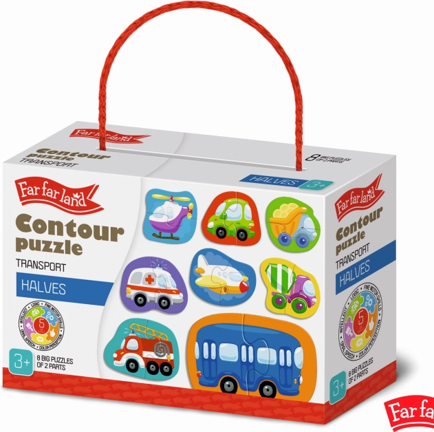 Konturpuzzle Verkehr 8 Bilder – FAR FAR LAND