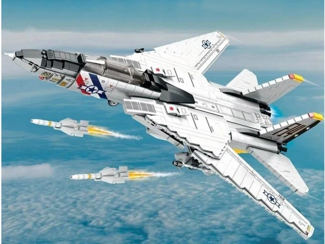Technische Bausteine F-14 Tomcat Jägerflugzeug 1600 Teile