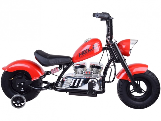 Elektrischer Chopper Motorrad für Kinder – Rot