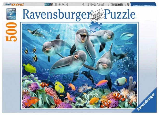 Ravensburger Puzzle Delfine am Korallenriff 500 Teile