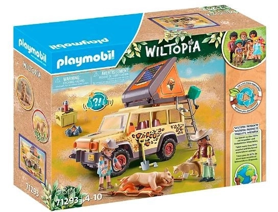 Wiltopia PLAYMOBIL Safari-Abenteuerspielzeug mit Solarauto