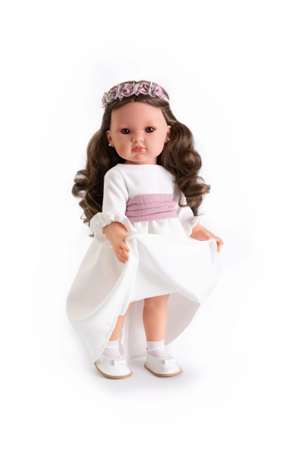Elegantes Kleid und Blumenhaarreif