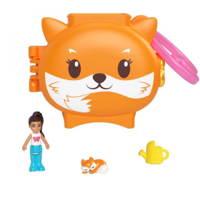 Set mit Polly Pocket Figuren und Tier