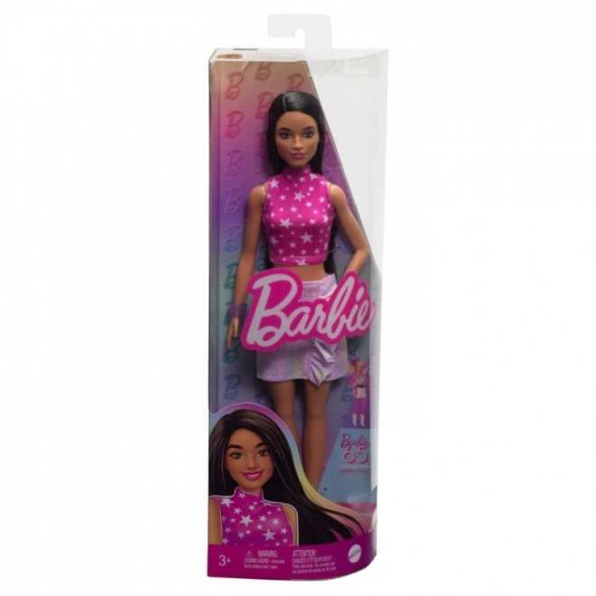 Barbie Fashionista Glänzender Rock und Rosa Top mit Sternen