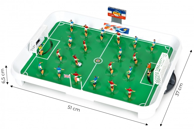 Mini Tischfußballspiel mit Federn für 22 Spieler