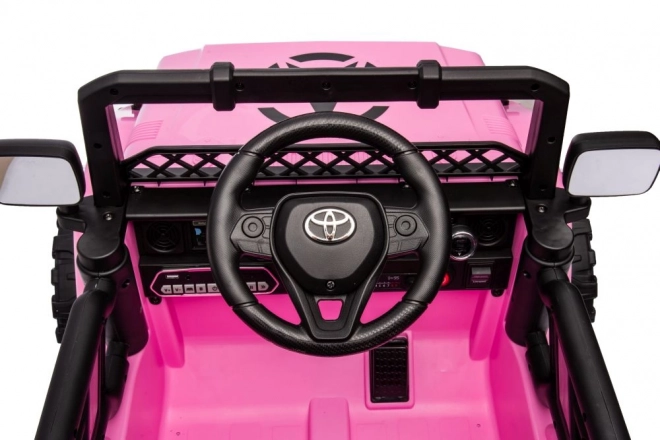 Elektrisches Kinderauto 4x4 - Rosa Toyota FJ