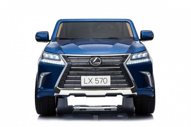 Lexus LX570 Bemaltes Auto für 2 Kinder Blau + Fernbedienung + EVA-Räder + Radio mit LED MP3