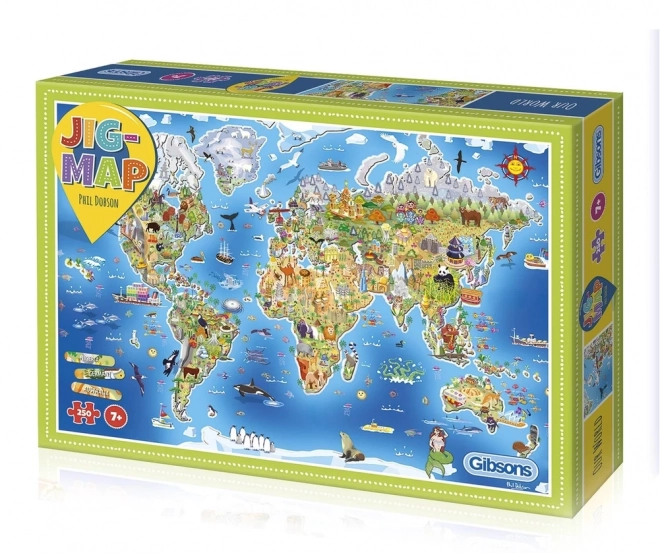 Gibsons Bildungspuzzle Unsere Welt 250 Teile