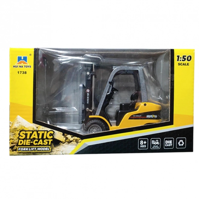 Metall-Gabelstapler Huina Gelb 1:50