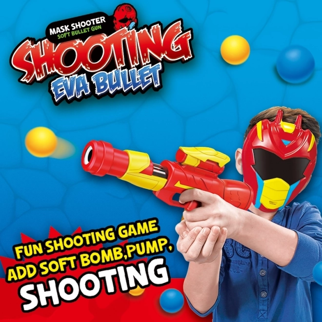 Pistole und Maske Set für Kinder - Woopie