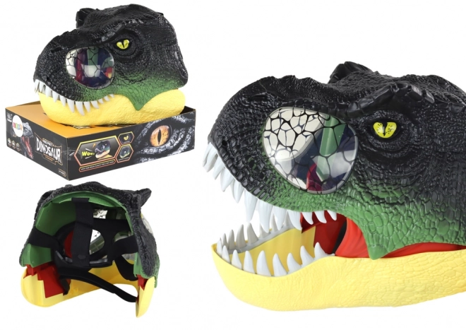 Dinosauriermaske mit verstellbarem Riemen und Licht- und Toneffekten