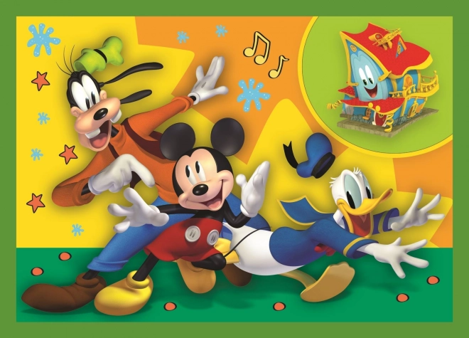 Puzzle-Set MICKEY MOUSE: Mit Freunden (4 in 1)