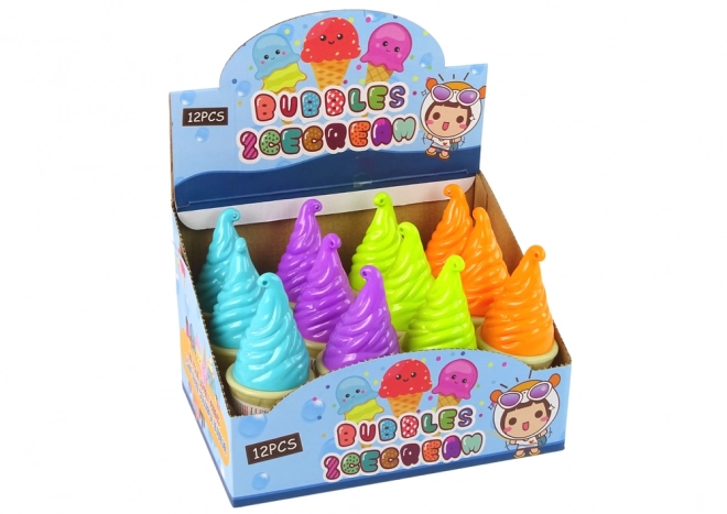 Bunte Seifenblasen Eiscreme Set