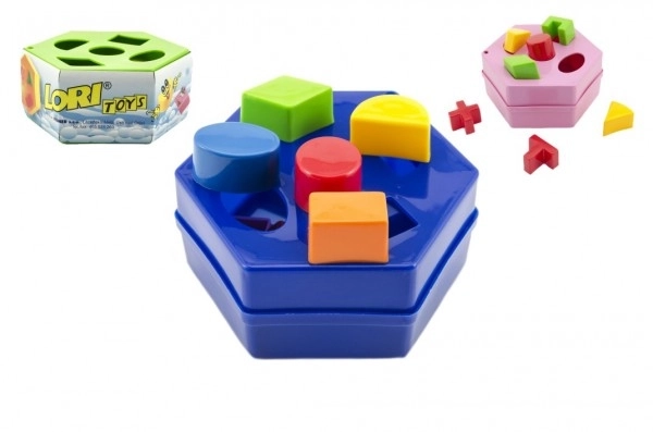 Sechseck-Steckspielzeug aus Kunststoff