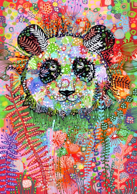 Genuss Puzzle Mysteriöser Panda 1500 Teile