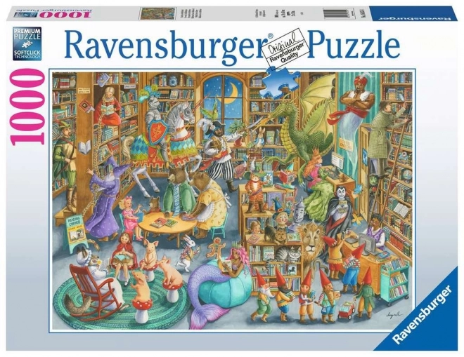 Puzzle Mitternacht in der Bibliothek 1000 Teile