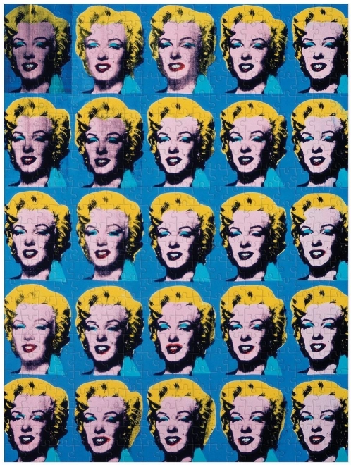 Beidseitiges Puzzle Andy Warhol Marilyn