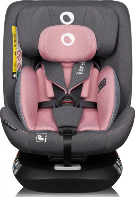 Lionelo drehbarer Kindersitz Bastiaan One i-Size Pink Rose