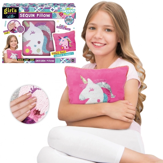 Kreativset Kissen Dekorieren Einhorn