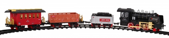 Fernbedienbare elektrische Eisenbahn für Kinder 3+ mit Rauchfunktion, Sound und Lichter