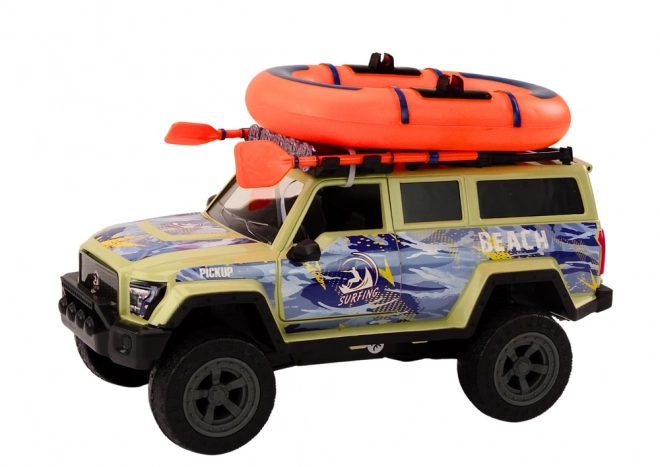 Geländewagen für Surfer mit Zubehör