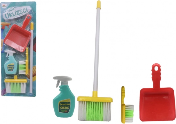 Putzset für Kinder mit Zubehör, Kunststoff, 5 Teile