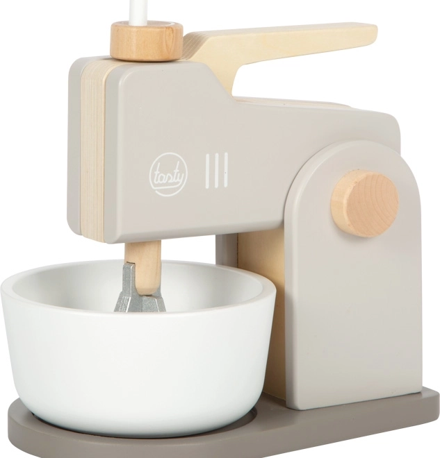 Small Foot grauer Holz-Küchenroboter 2 in 1 Lecker
