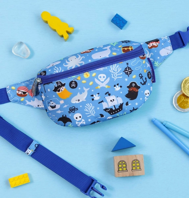 Kinder-Gürteltasche mit Piratenmuster