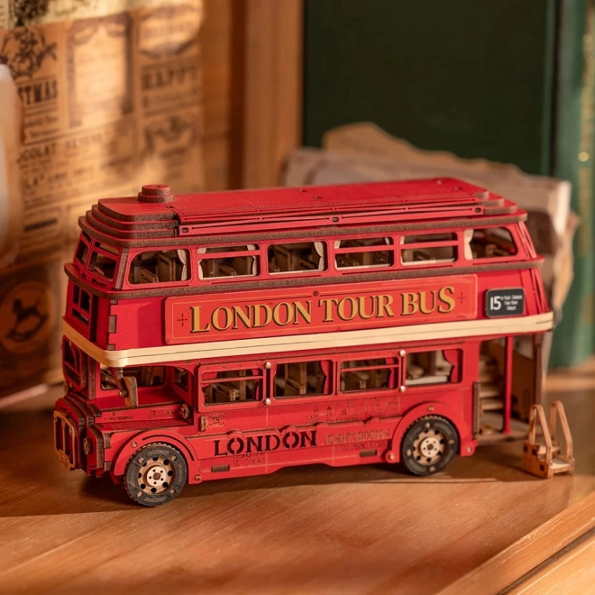 3D Holzpuzzle London Doppeldeckerbus