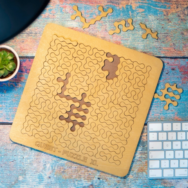 Holzpuzzle-Herausforderung von EscapeWelt